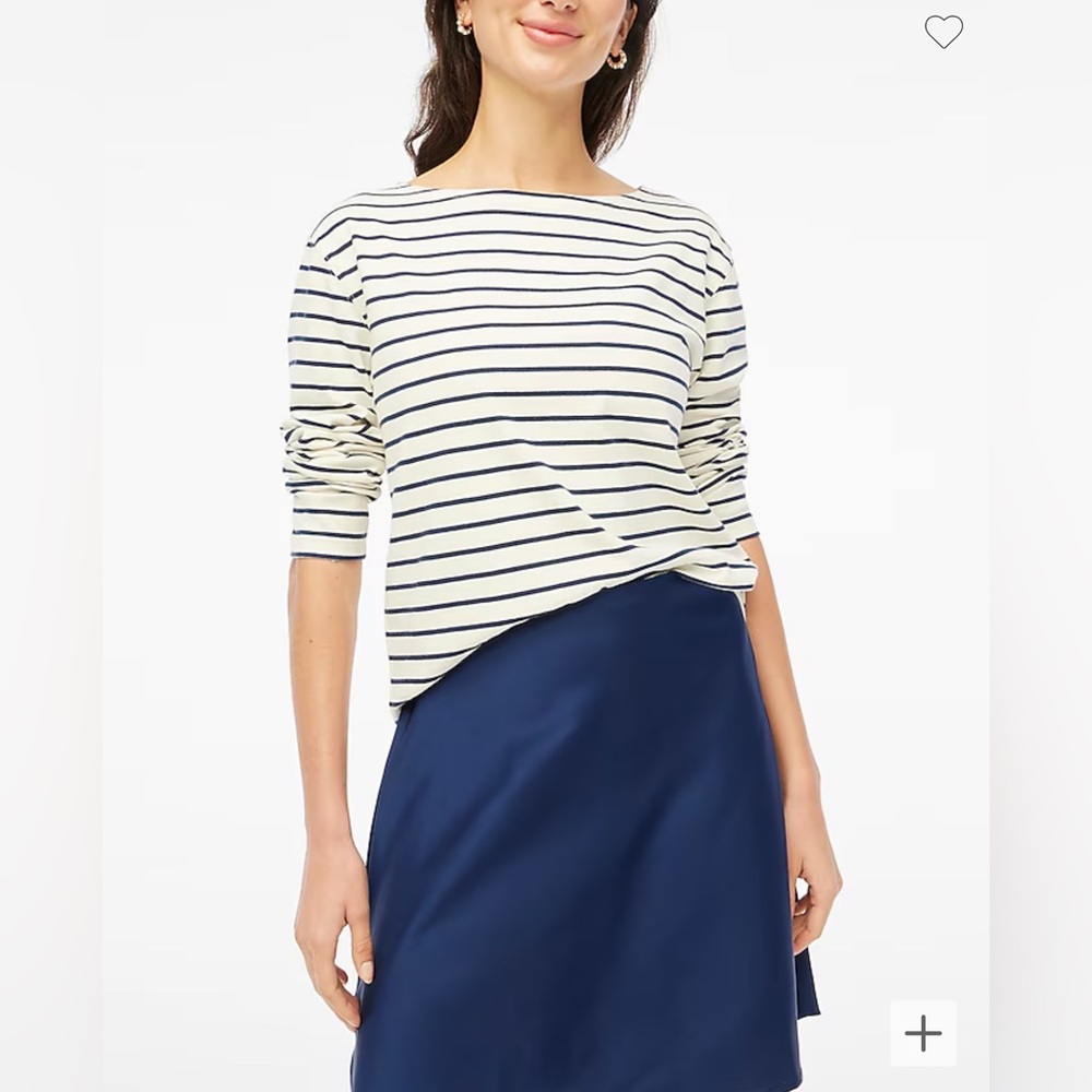 J. Crew Factory Striped boatneck tee • size medium • CA967
